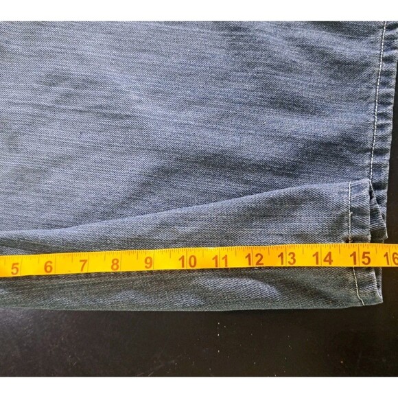 Brooklyn Xpress Jeans Shorts Men’s 40 Blue Denim Jorts Hip Hop Baggy Distressed - Picture 10 of 10